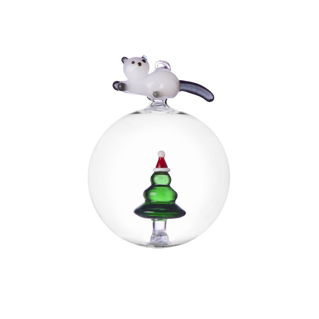 Kerstbal Tabby Cat Ichendorf Milano│Kat & Wensboom│art. 352.093.41│vooraanzicht