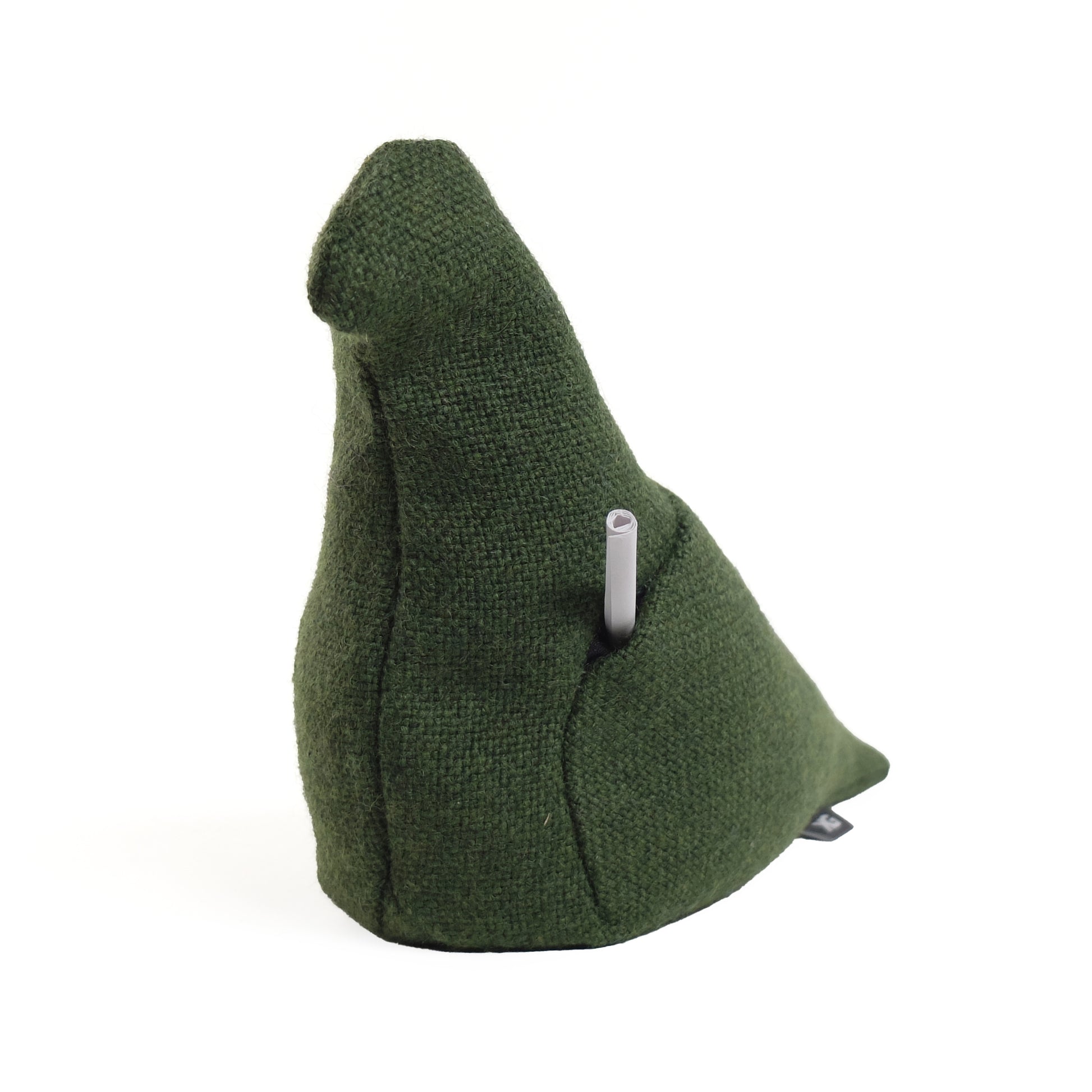 Pigeon Service nr. 8 Christien Meindertsma│Stoffen Duif│vooraanzicht met briefje postduif