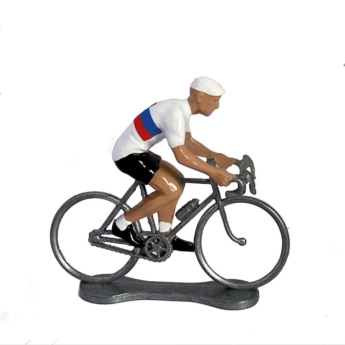 Bernard & Eddy Miniatuur Wielrenner met Kampioenstrui van Slovenië.