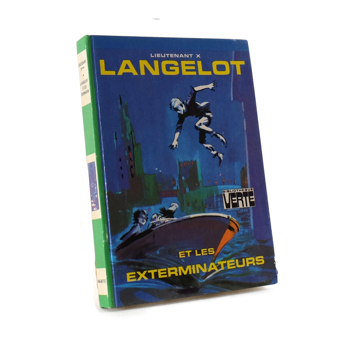 About Blanks notebook made from the cover of Langelot et les Exterminateurs, front view