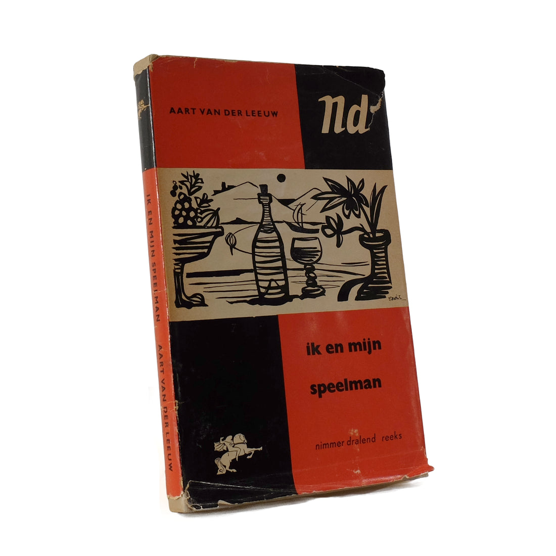 About Blanks notitieboek van de papieren omslag van Ik en mijn speelman, vooraanzicht schuin