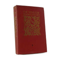 About Blanks notitieboek van de rode linnen kaft van The Windsor Shakespeare deel 14, vooraanzicht schuin