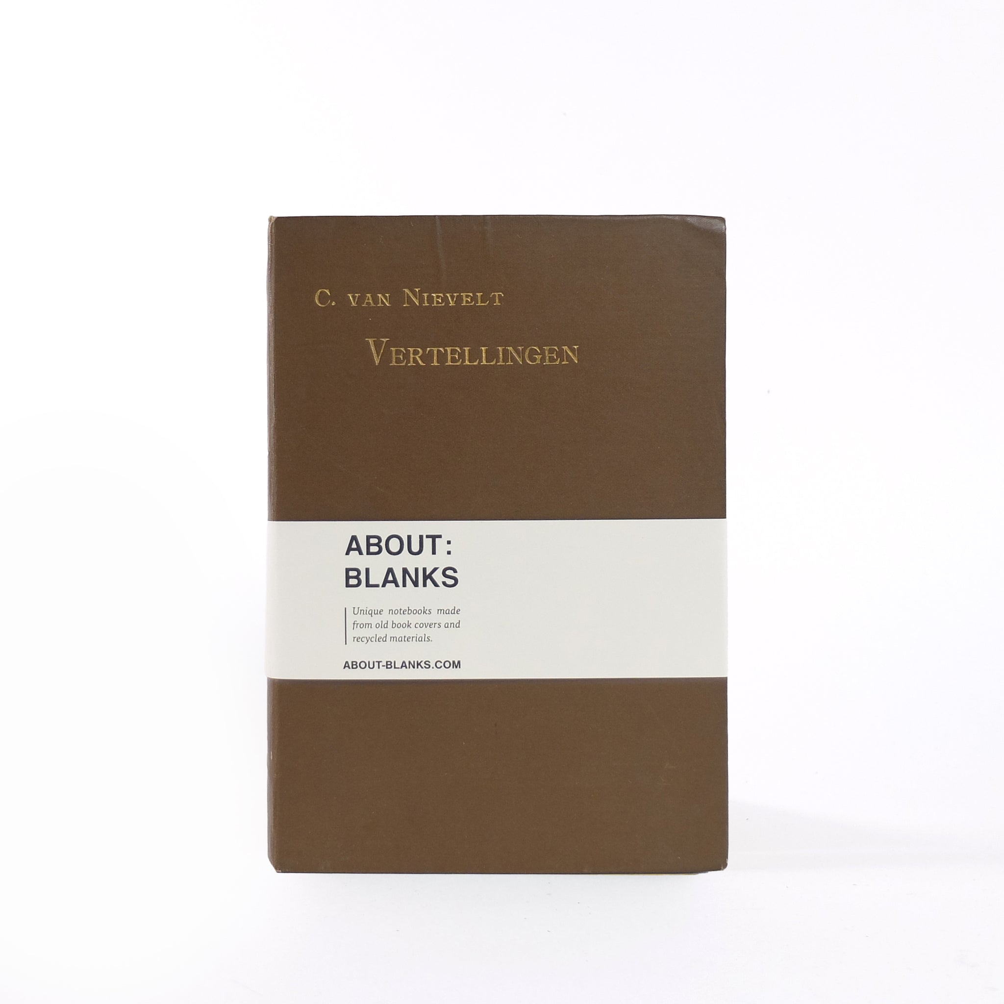 About Blanks Notitieboek large Nr. 9│vooraanzicht met label