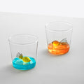 Tumbler Animal Farm│Drinkglas Gekleurde Vis│art. 352.383│2 stuks met gekleurde drank