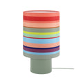 Remember Aurora Keramische Tafellamp | Stripes | art. LKL03 | vooraanzicht met het licht uit op witte achtergrond