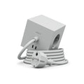 Avolt Square 1 Stekkerdoos & USB-C oplader│3 meter│Gotland Grey│art. SQ1-EUFC-30GG│vooraanzicht met witte achtergrond