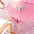 Avolt Square 1 Stekkerdoos & USB-C oplader│3 meter│Gotland Grey│art. SQ1-EUFC-30GG│op roze bijzettafel