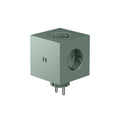 Avolt Square 2 Stekkerdoos & USB-C Oplader│Oak Green│art. SQ2-EUFC30-WMOG│vooraanzicht met witte achtergrond