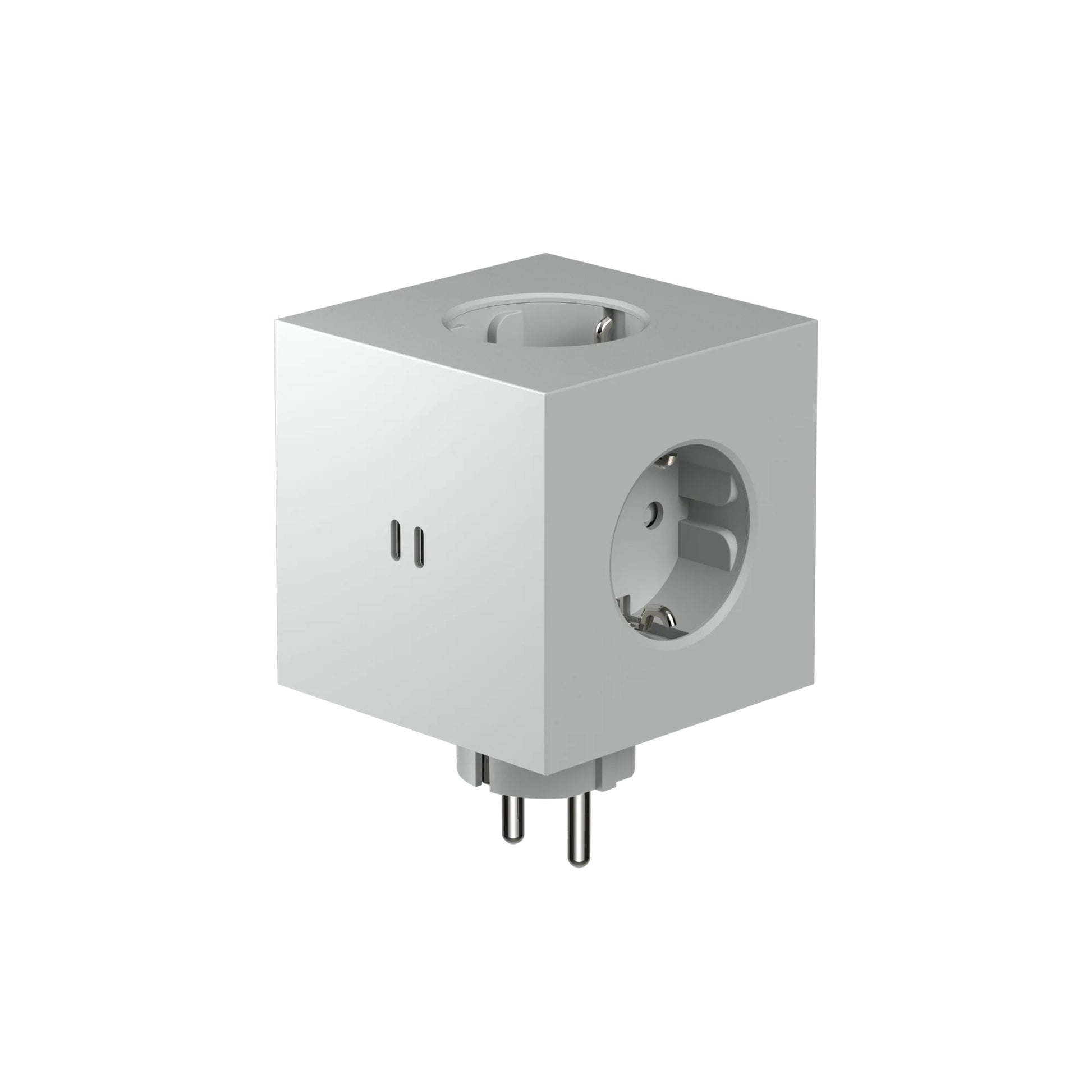 Avolt Square 2 Stekkerdoos & USB-C Oplader│Gotland Grey│art. SQ2-EUFC30-WMGG│vooraanzicht met witte achtergrond