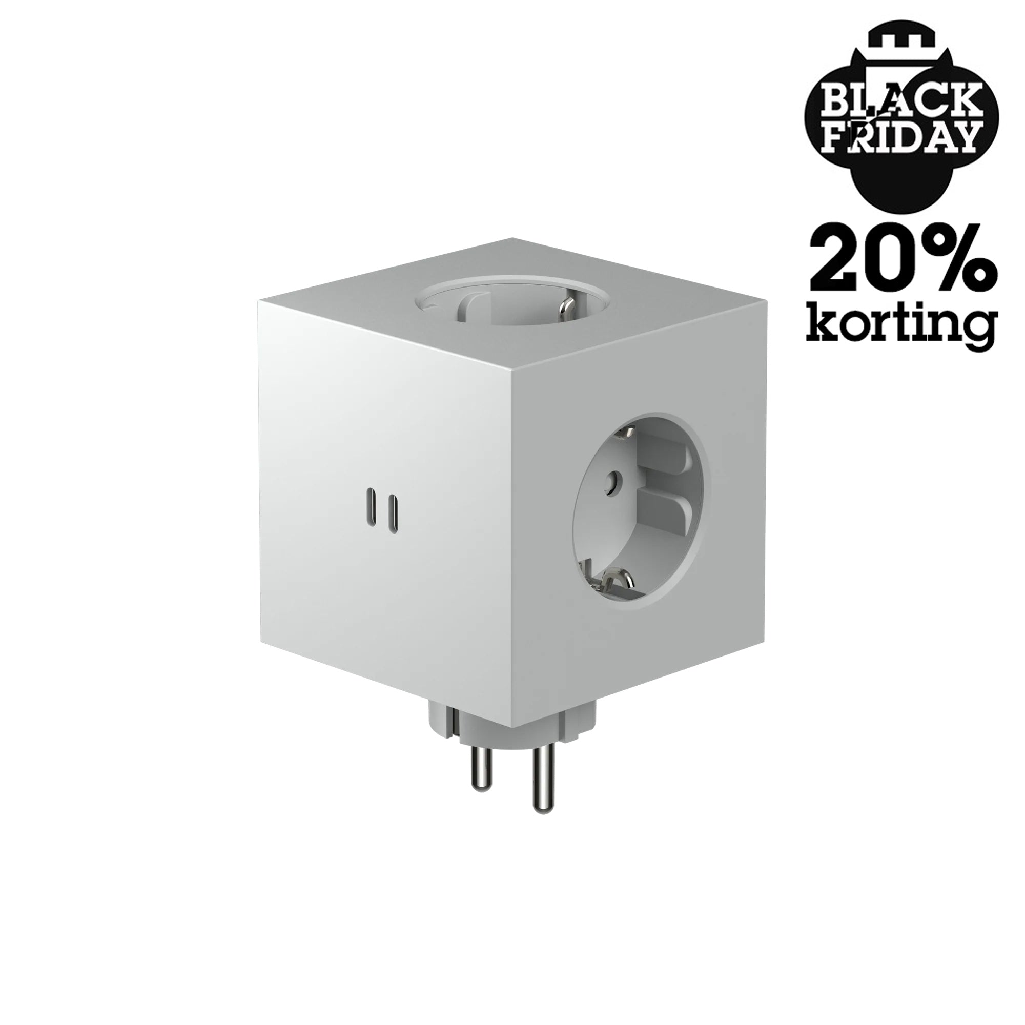 Avolt Square 2 Stekkerdoos & USB-C Oplader│Gotland Grey│art. SQ2-EUFC30-WMGG│Black Friday 20% Korting