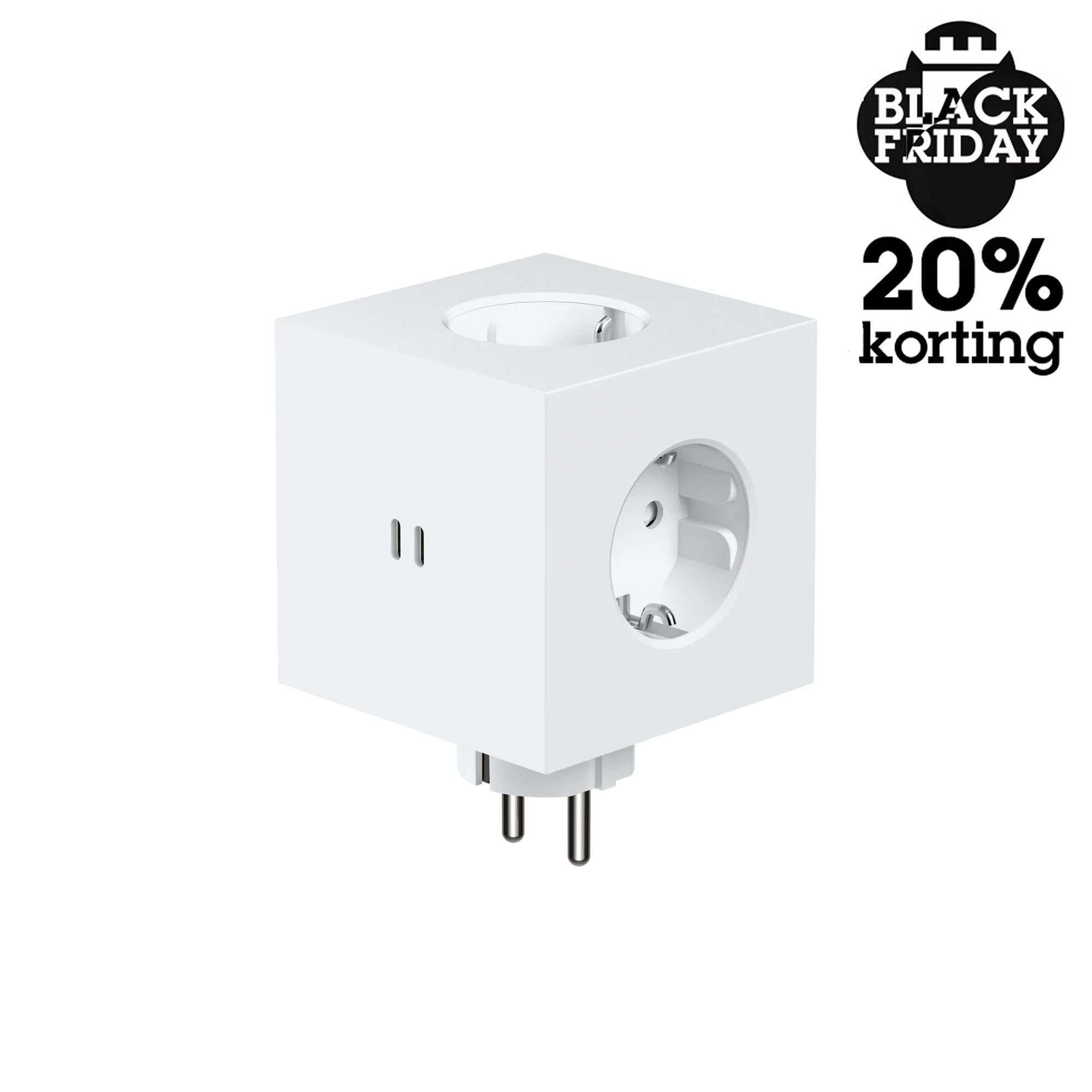 Avolt x Martinelli Luce Square 2 Design Stekkerdoos White│art. SQ2-SKFC30-WMWH│Black Friday 20% Korting