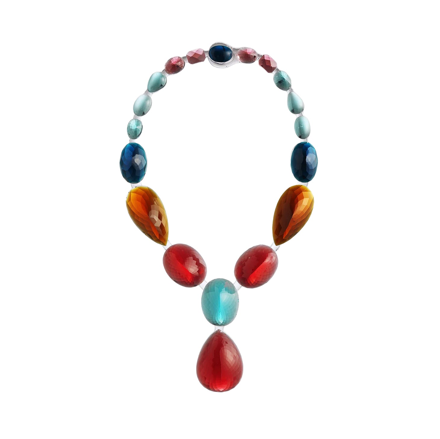 Halsketting Big Stones Multicolor Corsari Jewels│art. CJS-1003-042│vooraanzicht