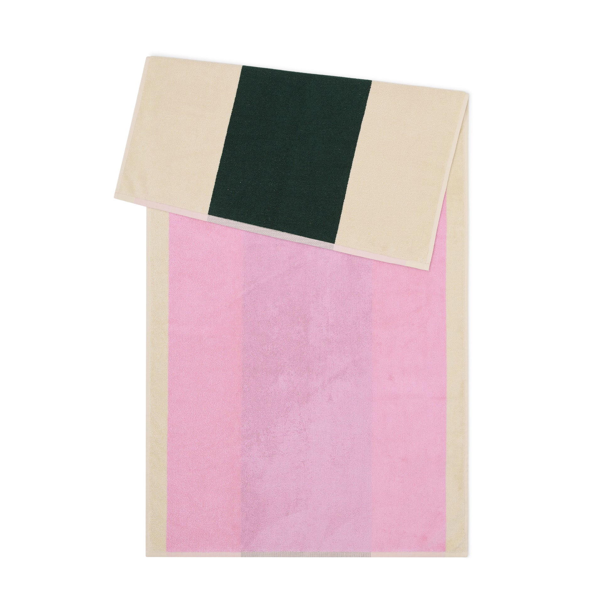 Badhanddoek Martens & Martens Pink & Dark Green Suite702│art. CMMTT70PIDG│achterkant