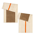Badhanddoek 70x14 Orange&Honey│Martens&Martens-Suite702│art. MMTT70ORHO│voor- en achterkant