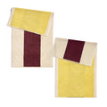 Badhanddoek 70x140 Yellow&Bordeaux│Martens&Martens-Suite702│art. MMTT70YEBO│voor- en achterkant