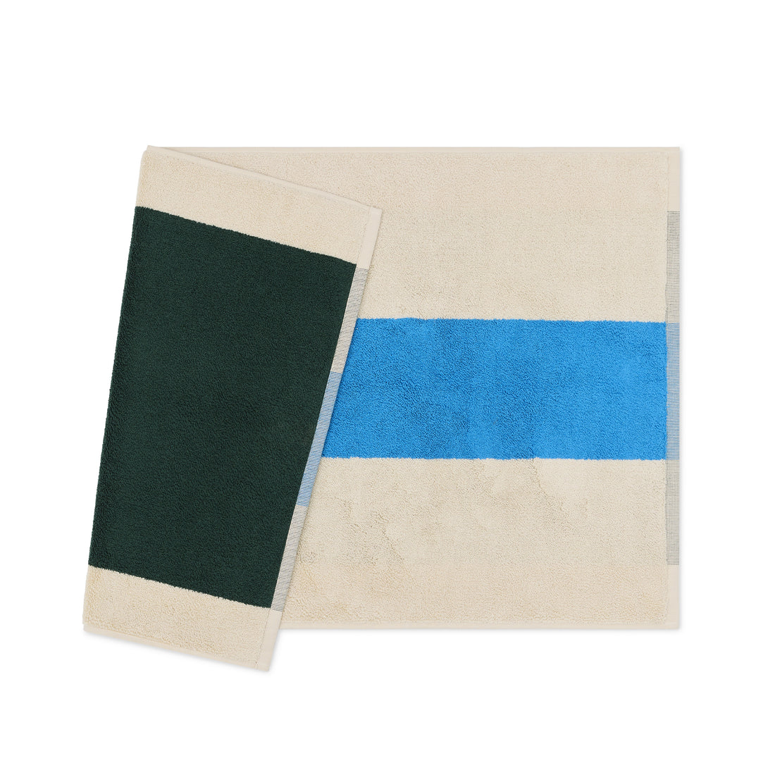 Badmat Martens & Martens Aqua & Dark Green Suite702│art. CMMBM50AQDG│voorkant met witte achtergrond