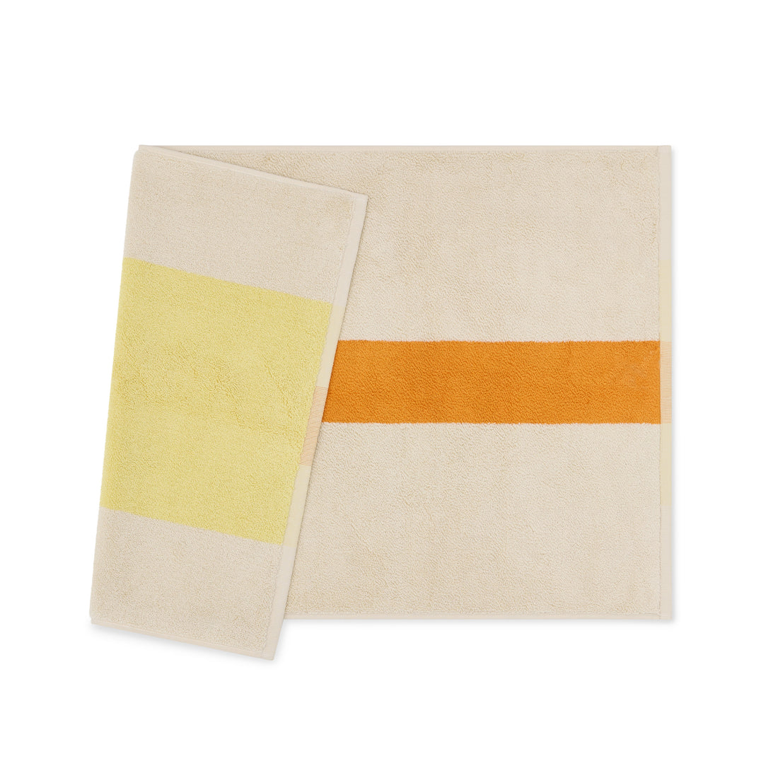 Badmat Martens & Martens Yellow & Orange Suite702│art. CMMBM50YEOR│voorkant met witte achtergrond