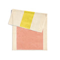 Badmat Martens&Martens Yellow&Peach│Suite702│art. MMBM50YEPE│roze boven met witte achtergrond