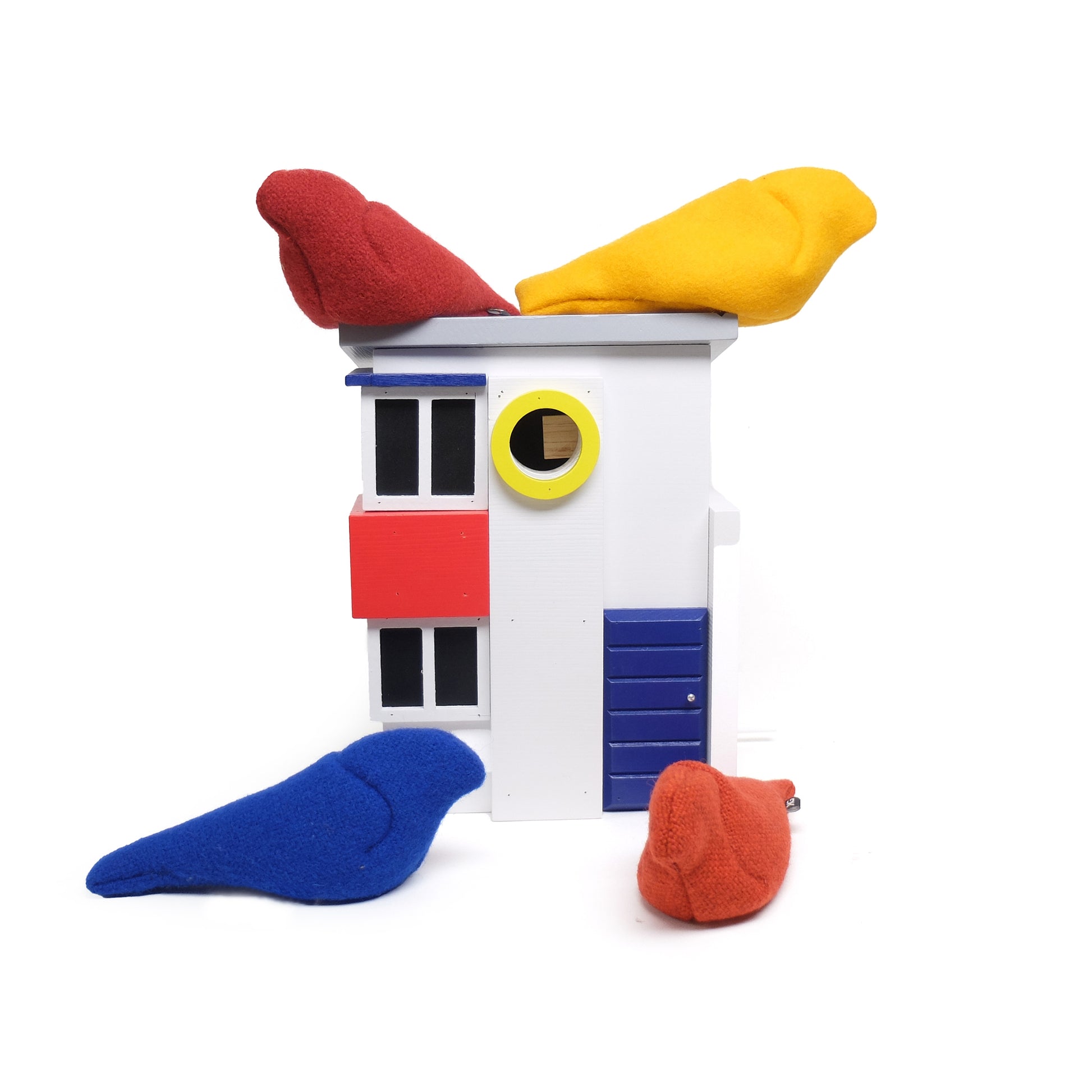 Bird t. Stoffen Mus│Christien Meindertsma│diverse kleuren op vogelhuis de Stijl