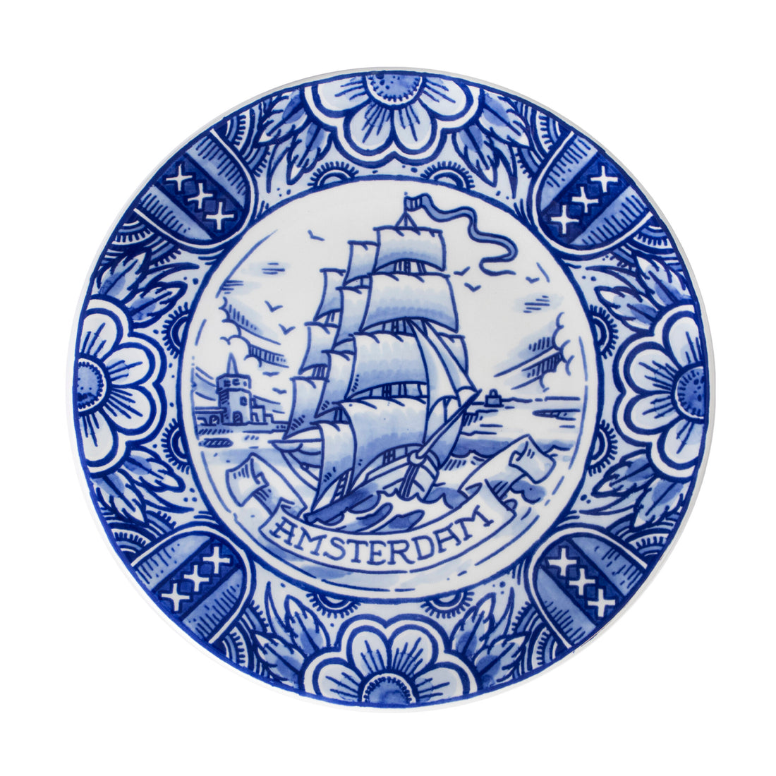 Bord Amsterdam Royal Delft│Henk Schiffmacher│art. 46724600│vooraanzicht