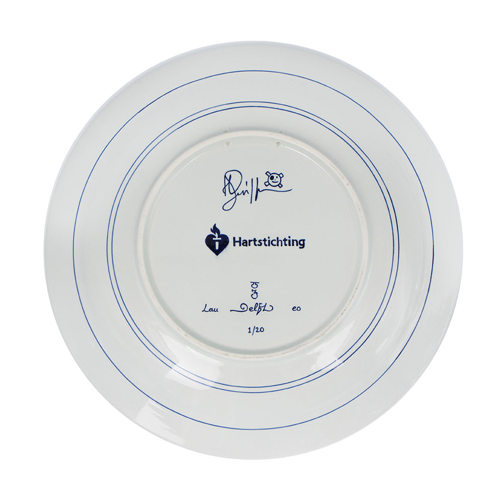 Bord True Love Henk Schiffmacher│Royal Delft│art. 65800800│achterkant