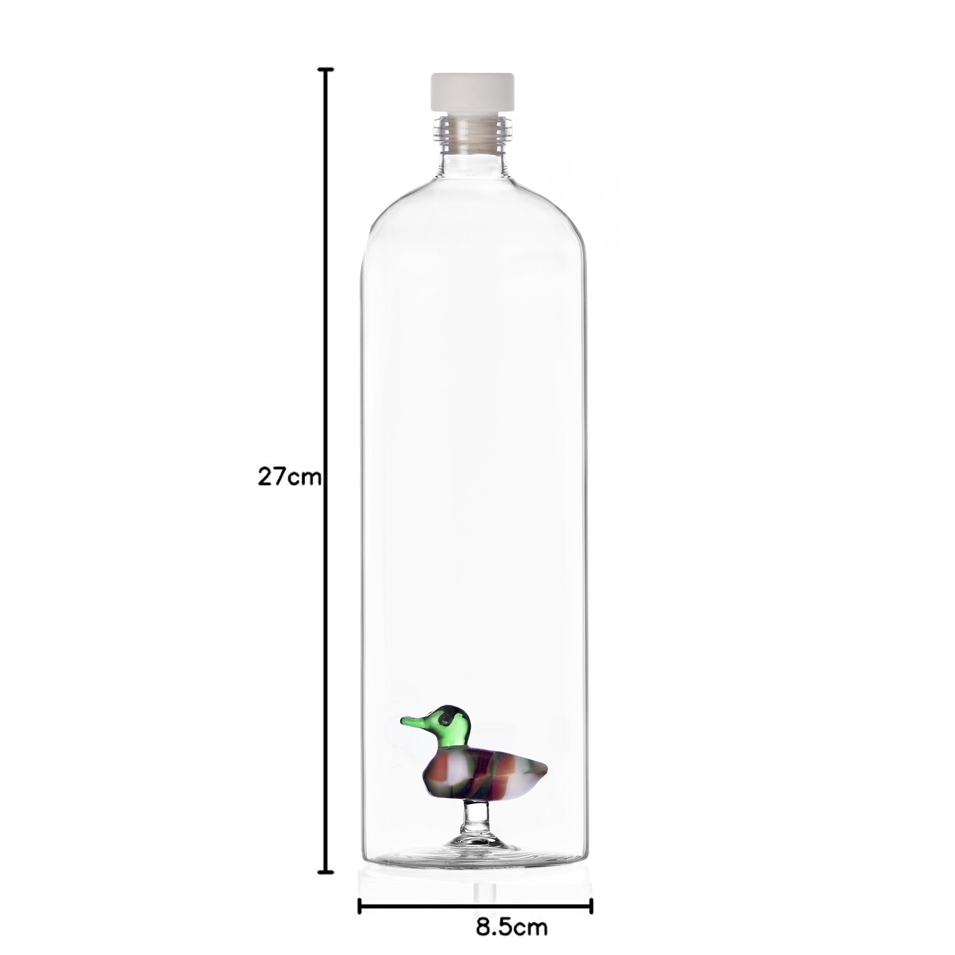 Karaf Animal Farm Eend│Ichendorf Milano│art. 352.301│vooraanzicht met afmetingen