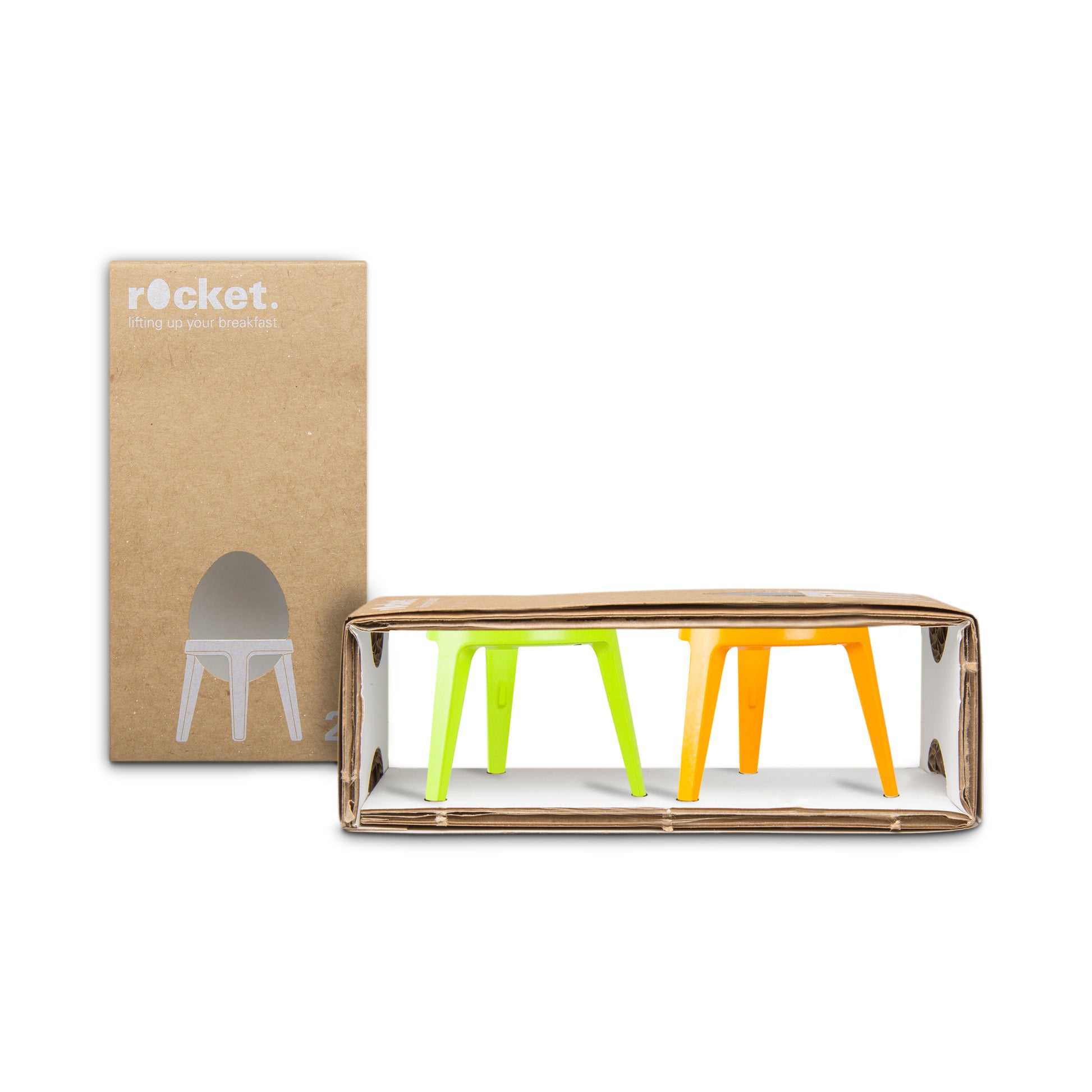 Eierdopjes Rocket Lime & Orange│art. A003054│verpakking voorkant en achterkant