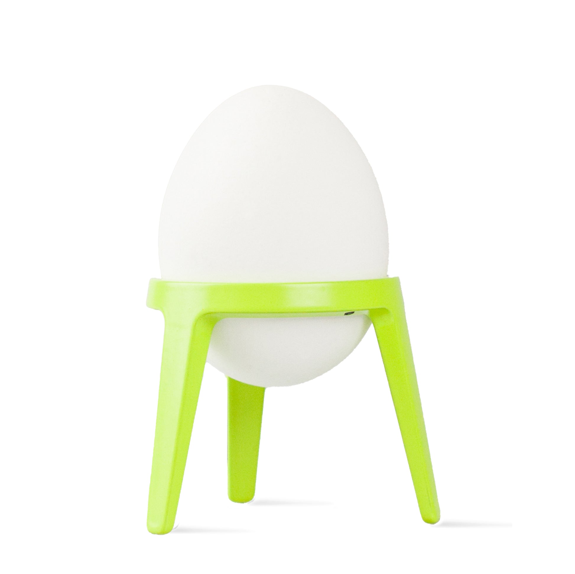 Eierdopjes Rocket Lime & Orange│art. A003054│lime versie met ei en witte achtergrond