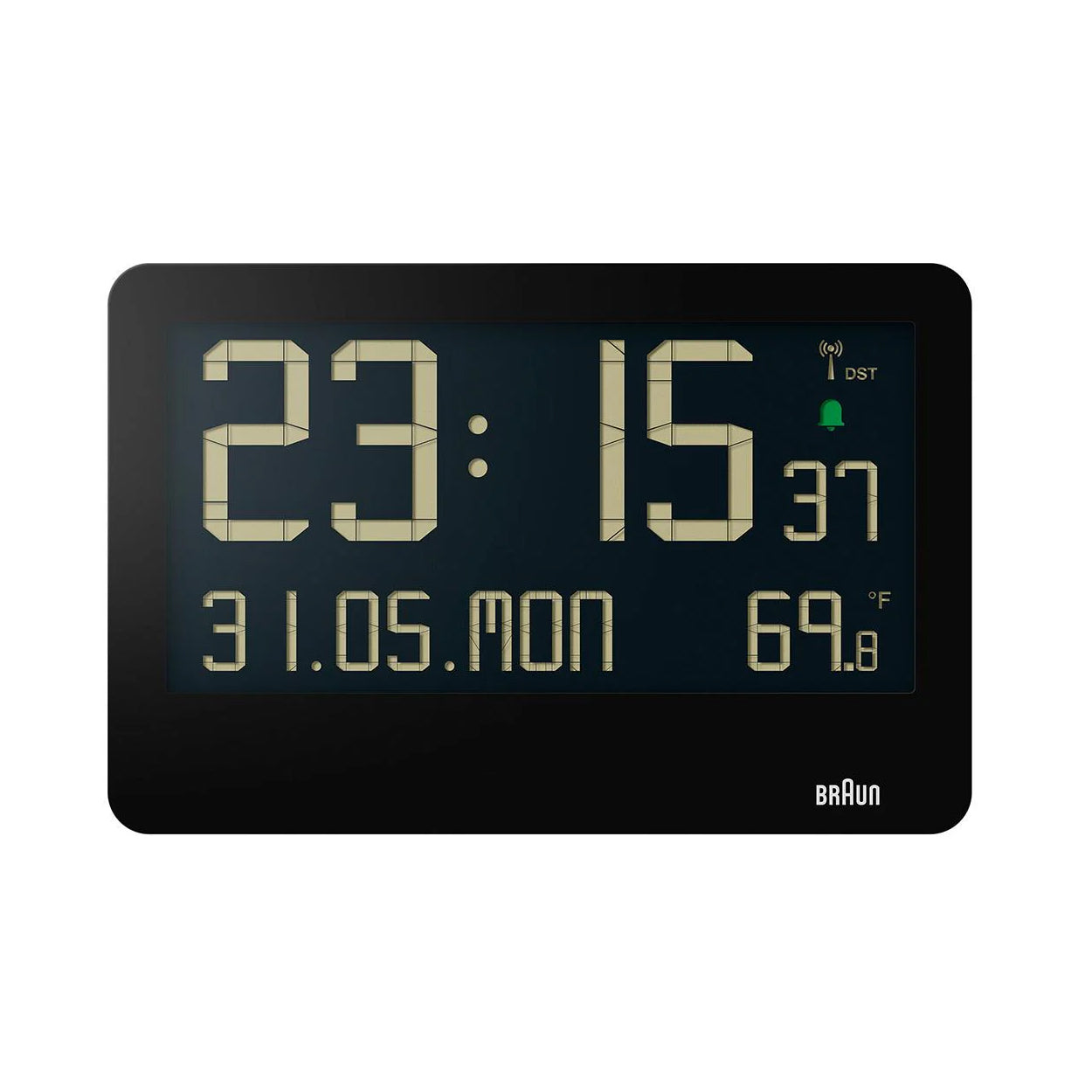 Braun Wandklok Digitaal BC14-DCF│Zwart