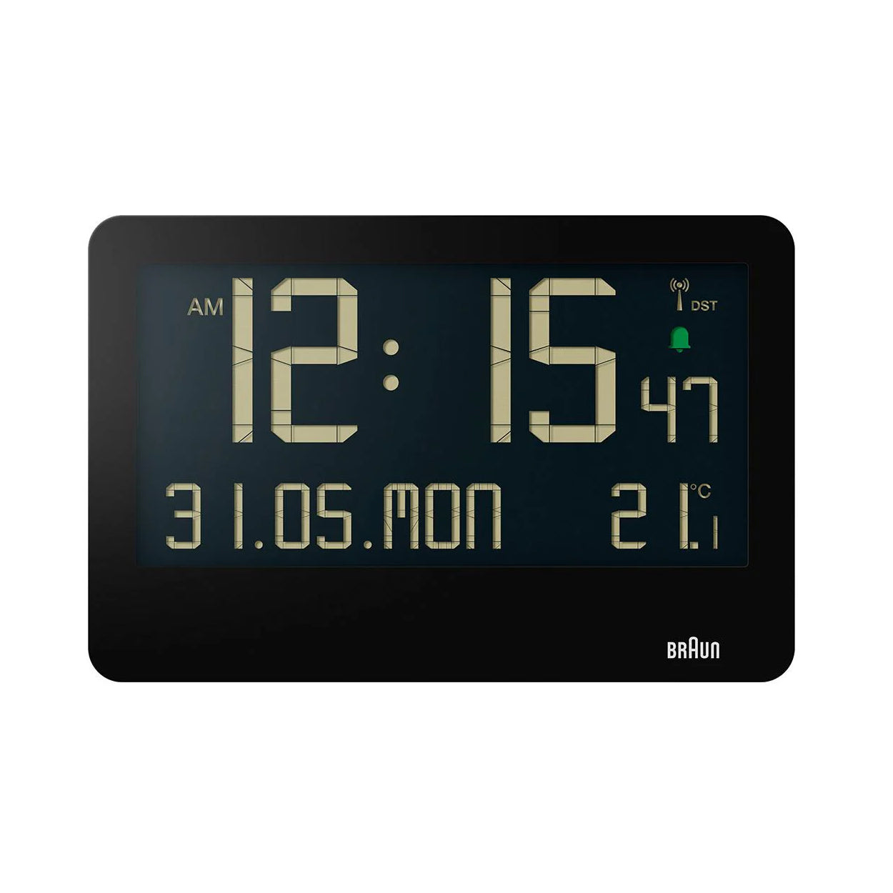 Braun Wandklok Digitaal BC14-DCF│Zwart