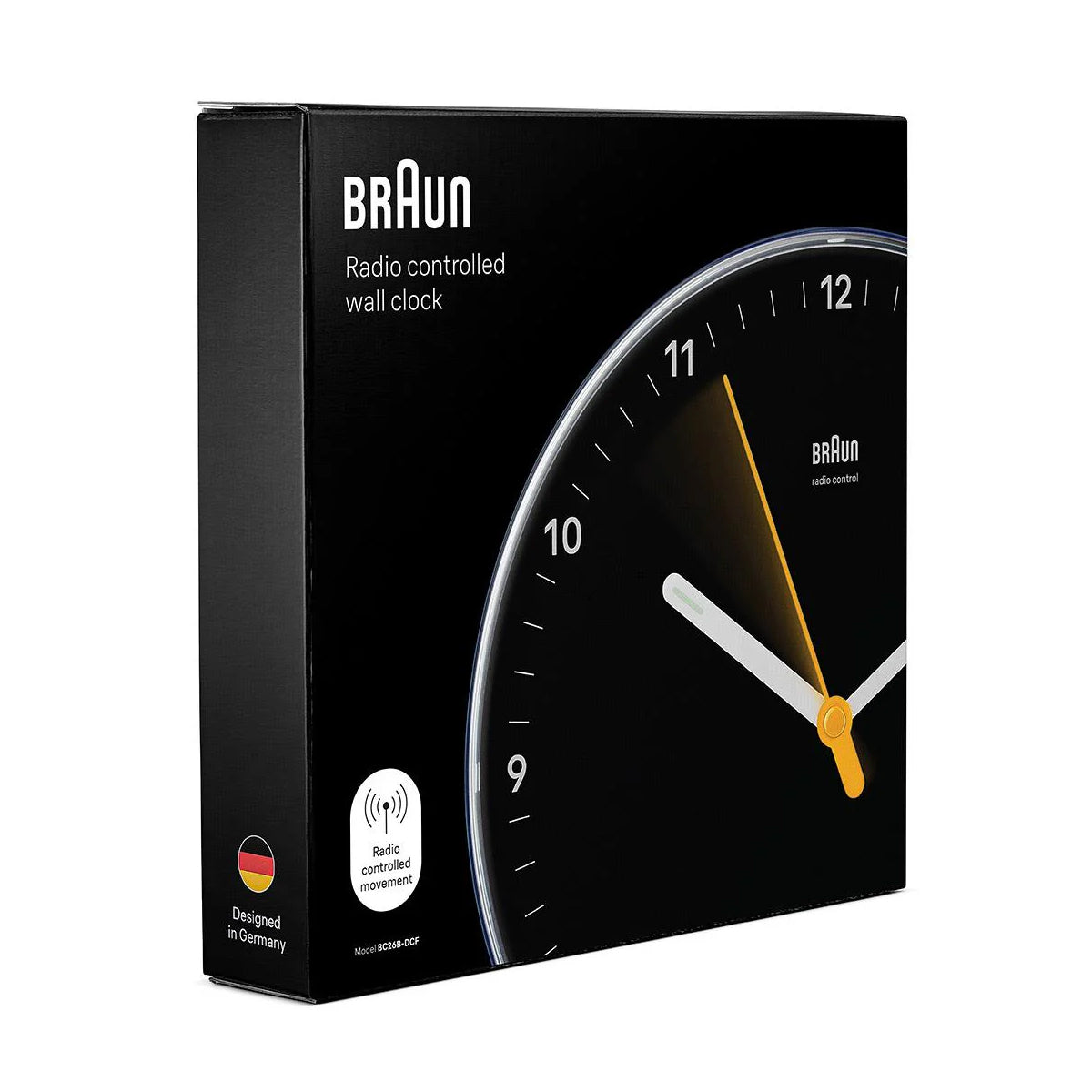 Braun Wandklok Analoog BC26-DCF│Zwart