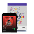 Scheurkalender Songspiration│Songteksten│art. 978-3-949070-17-4│I just can't get enough met Spotiy op telefoon