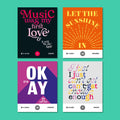 Scheurkalender Songspiration│Songteksten│art. 978-3-949070-17-4│4 verschillende teksten