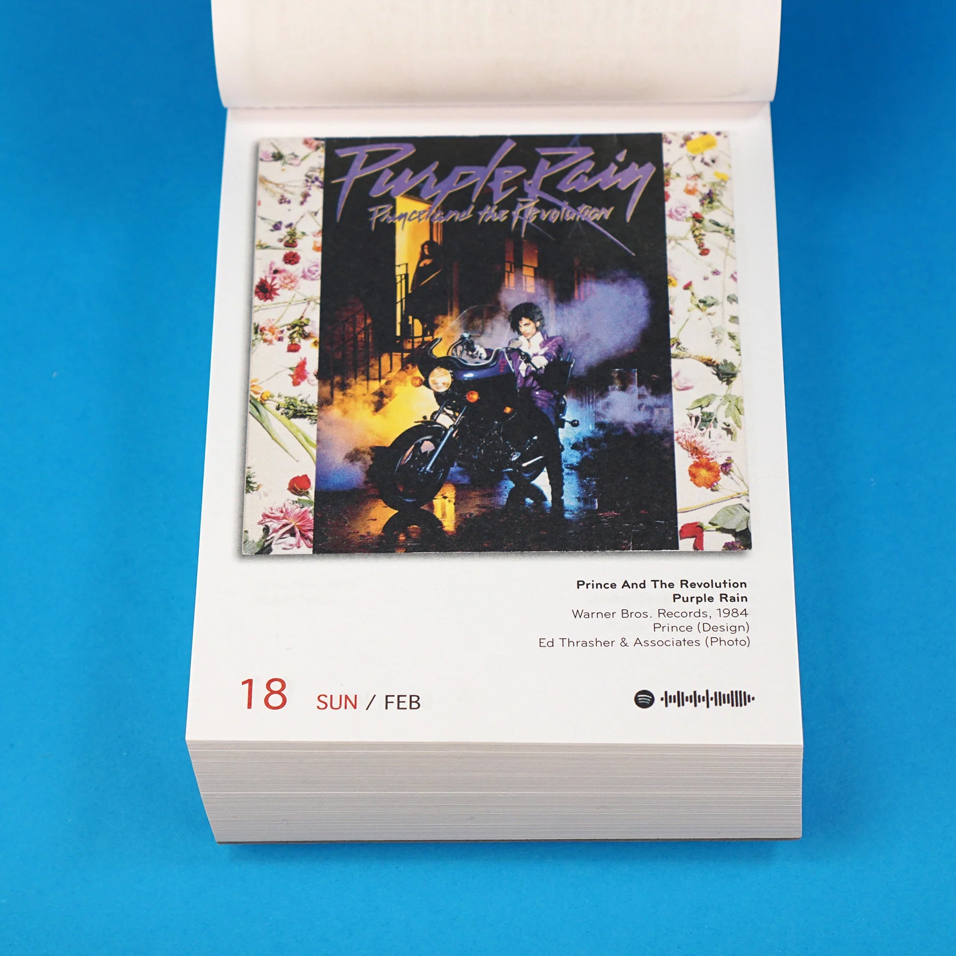 Scheurkalender the Art of Vinyl Covers 2024│zondag 18 februari met hoes van Prince-Purple Rain