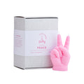 Candlehand Peace Kaars Baby Roze│art. BB-PEA-PINK│naast geschenkverpakking