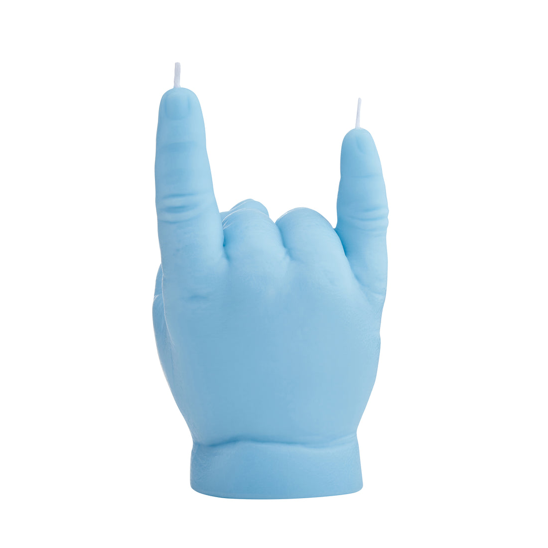 Candlehand You Rock Kaars aby Lichtblauw│art. BB-RCK-BLUE│naast geschenkverpakking
