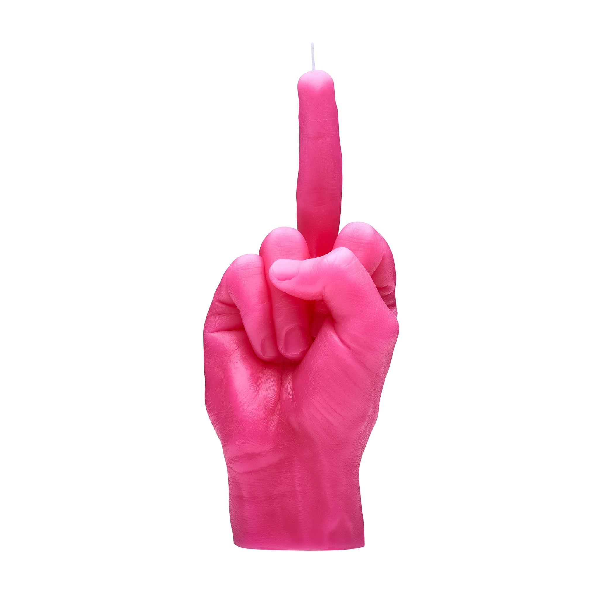 Candlehand Fuck You Kaars Pink│art. FCK-PINK│achterkant met witte achtergrond