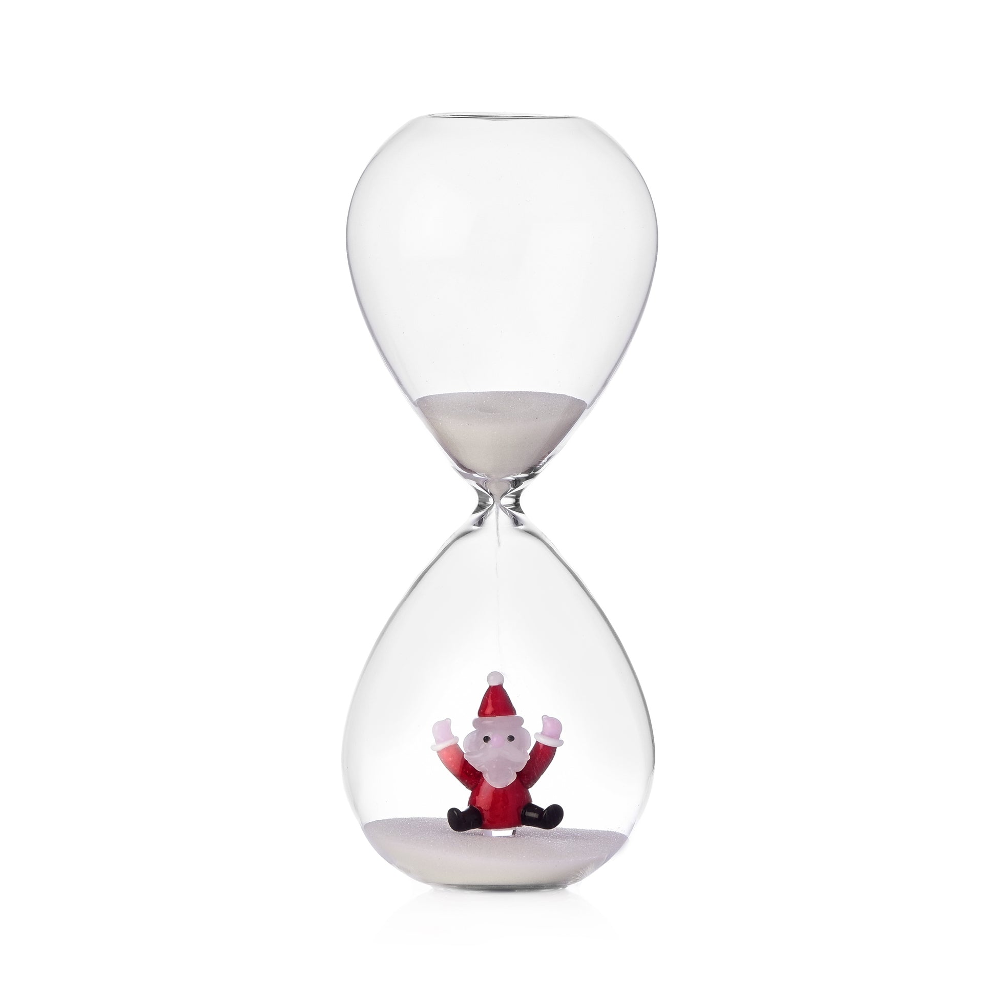 Zandloper Christmas Tales Ichendorf Milano│art. 352.095.37│Springende Kerstman│vooraanzicht met witte achtergrond