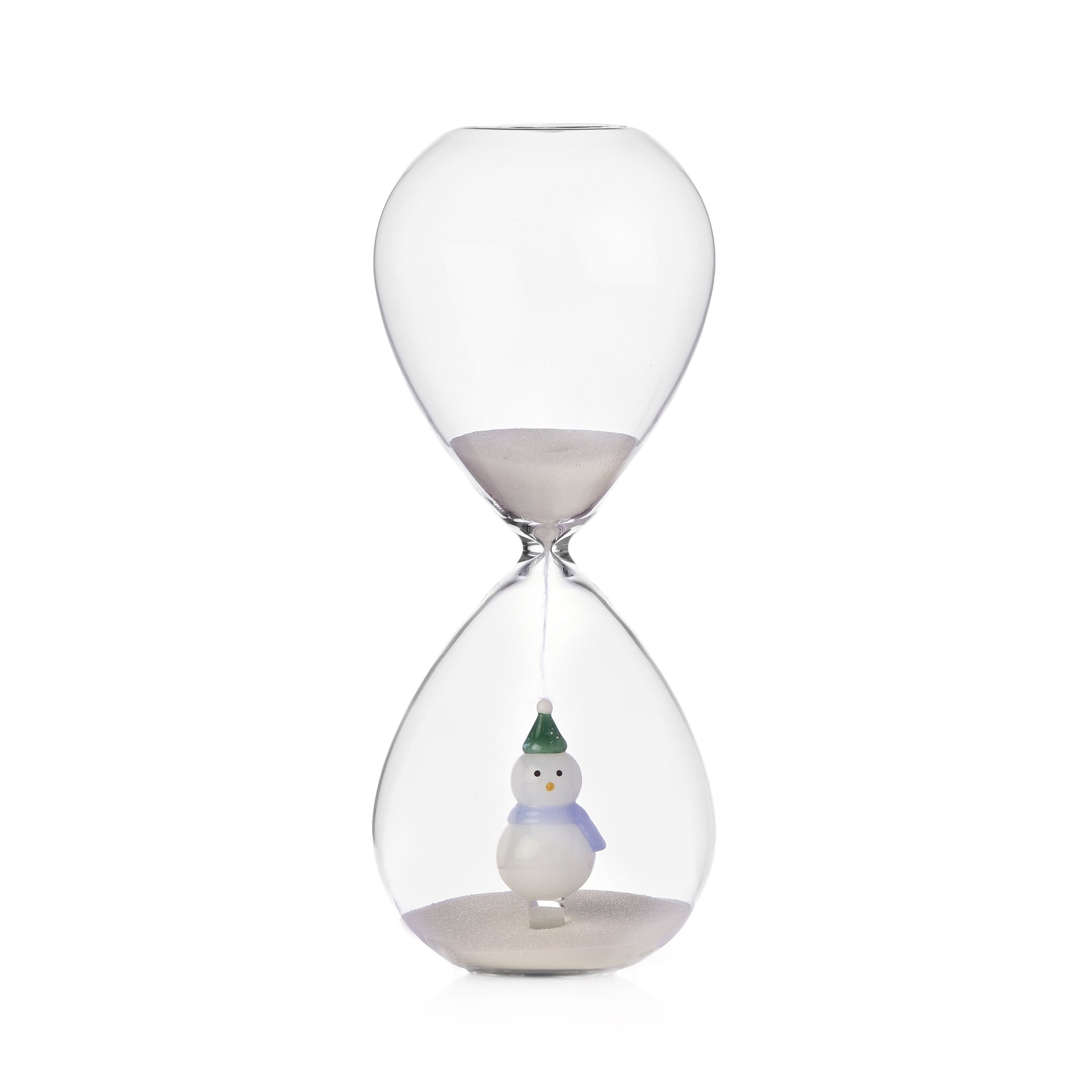 Zandloper Christmas Tales Ichendorf Milano│Sneeuwpop│art. 352.095.45│vooraanzicht met witte achtergrond