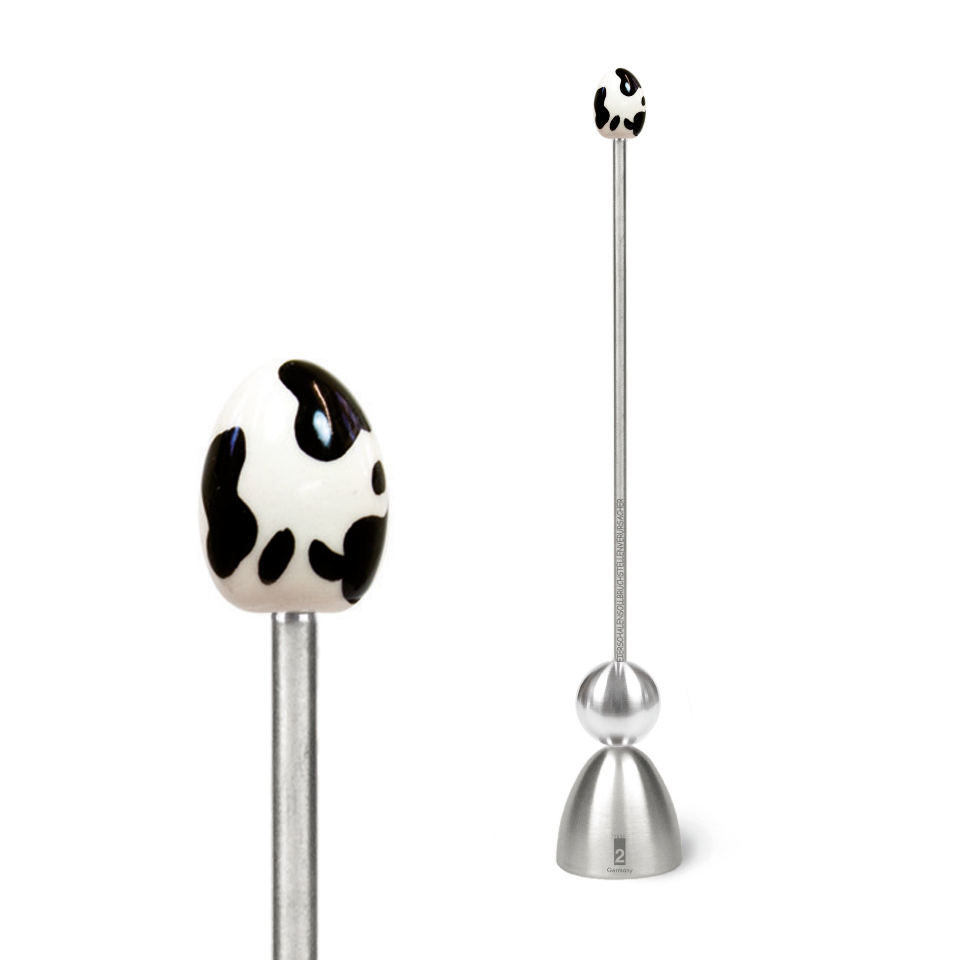 Clack Ei-Opener Koeienvlekken│Take2-Design│art. 99004/30│Vooraanzicht met close-up