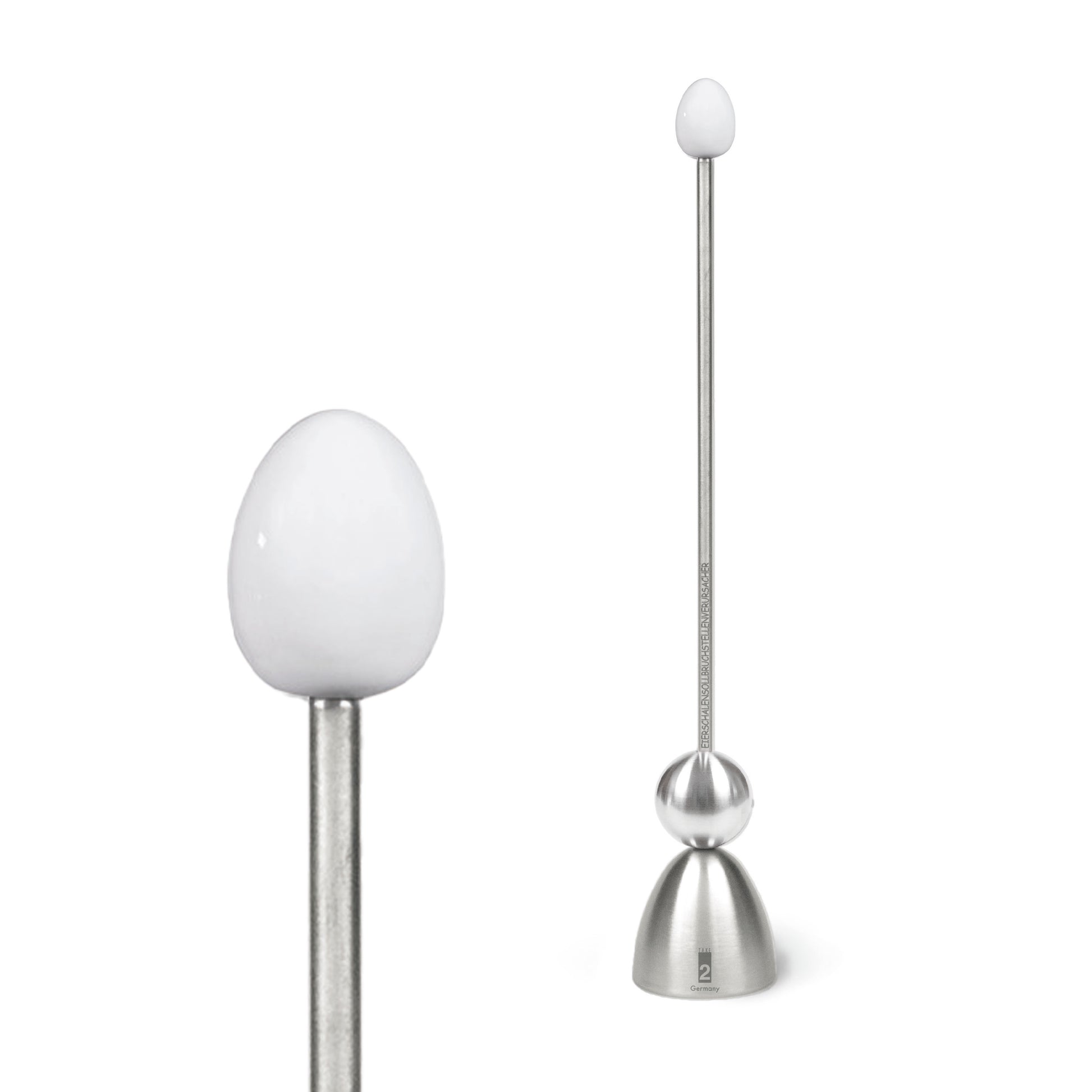 Clack Ei-Opener Wit Ei Keramiek│Take2-Design│art. 99004│vooraanzicht met close-up