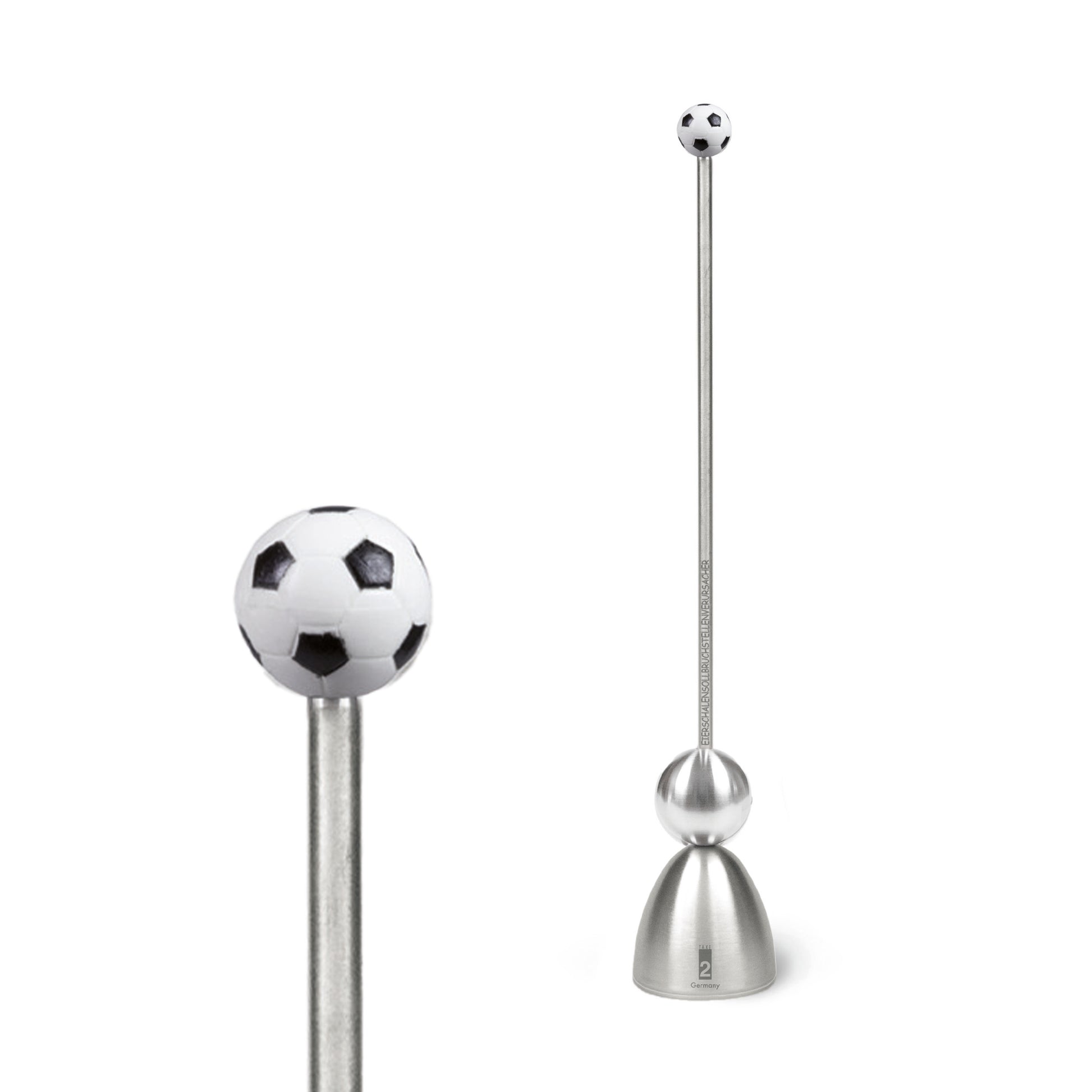 Clack Ei-Opener Voetbal│Take2-Design│art. 99005│Vooraanzicht met close-up