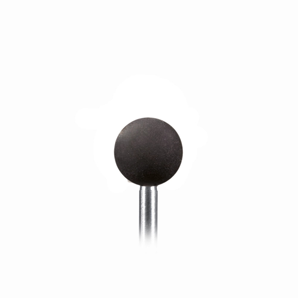 Close-up van de zwarte siliconen bol.