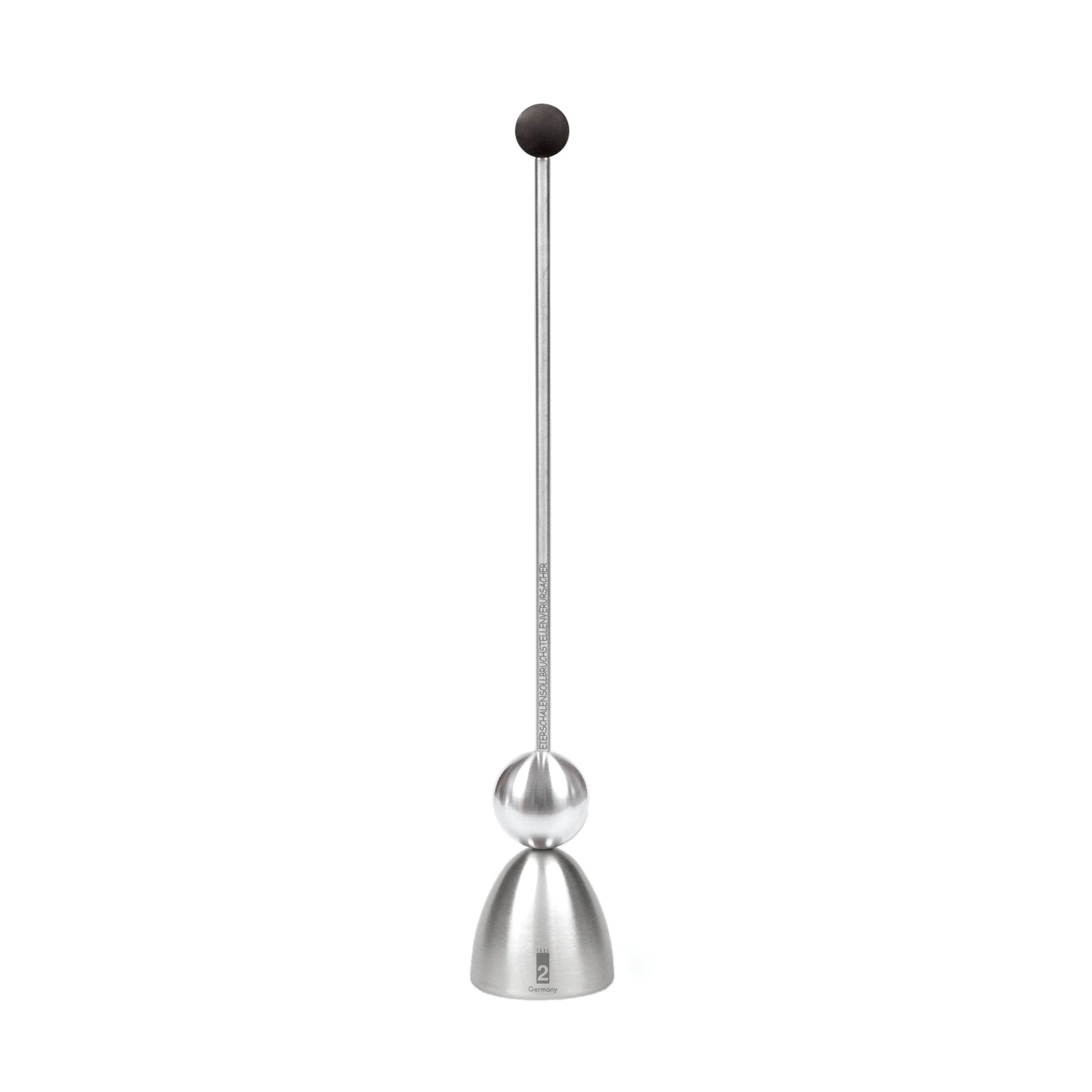 Clack Ei-Opener Zwarte Bal Siliconen│Take2-Design│art. 99001│voorkant met witte achtergrond