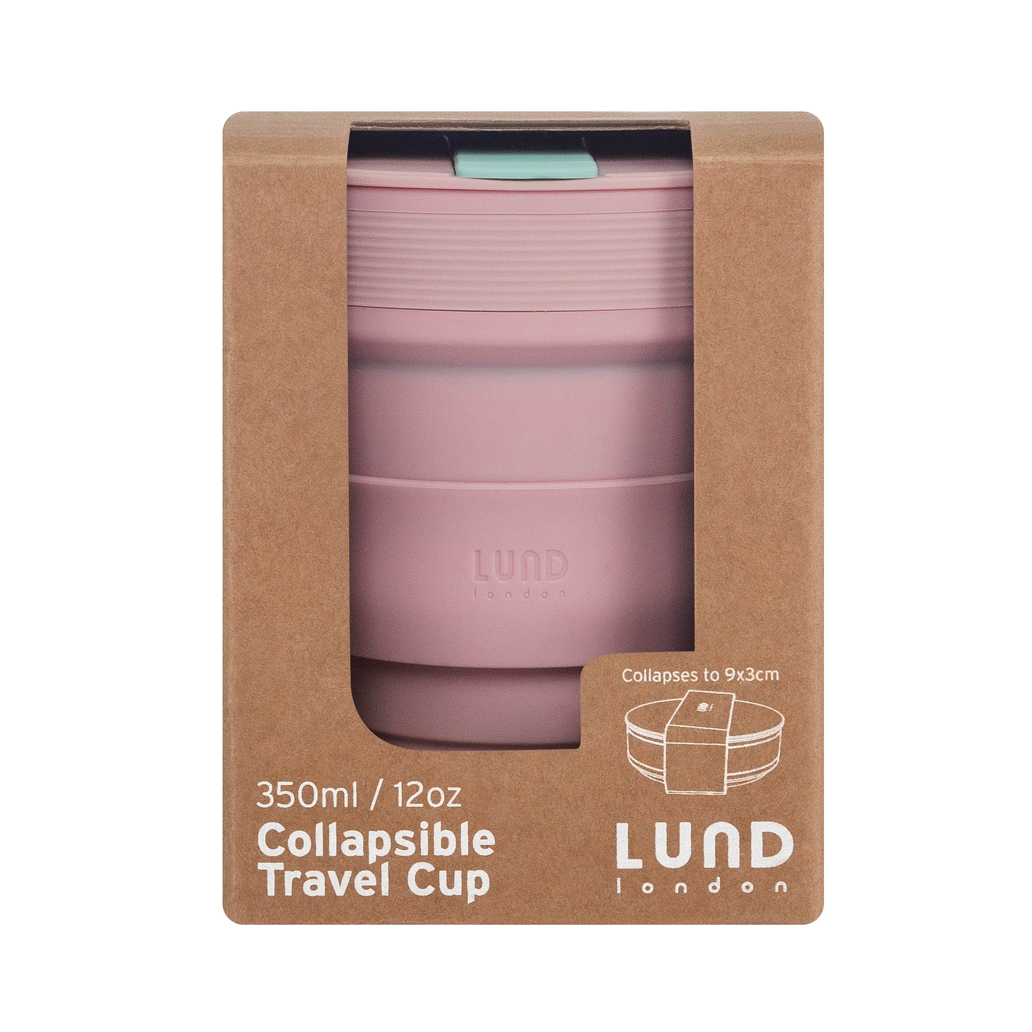 Opvouwbare Koffiekop To-Go Pink│Lund London│art. 7435│verpakking