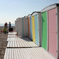 Strandhuisjes Kunstproject Karel Martens Colors on the Beach