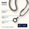 Dopper Cord Sandy Black│art. 7405│bovenaanzicht met vermelding materialen