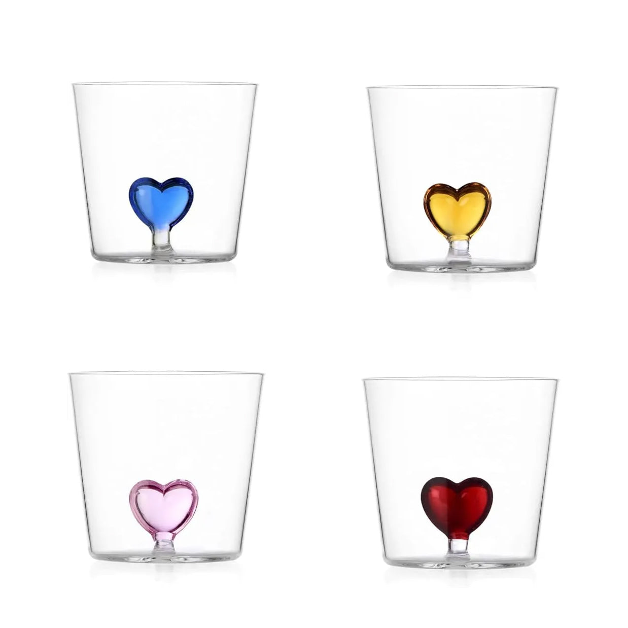 Tumbler Cuore Ichendorf Milano│Drinkglas Hart Rood│art. 352.390│alle varianten in serie