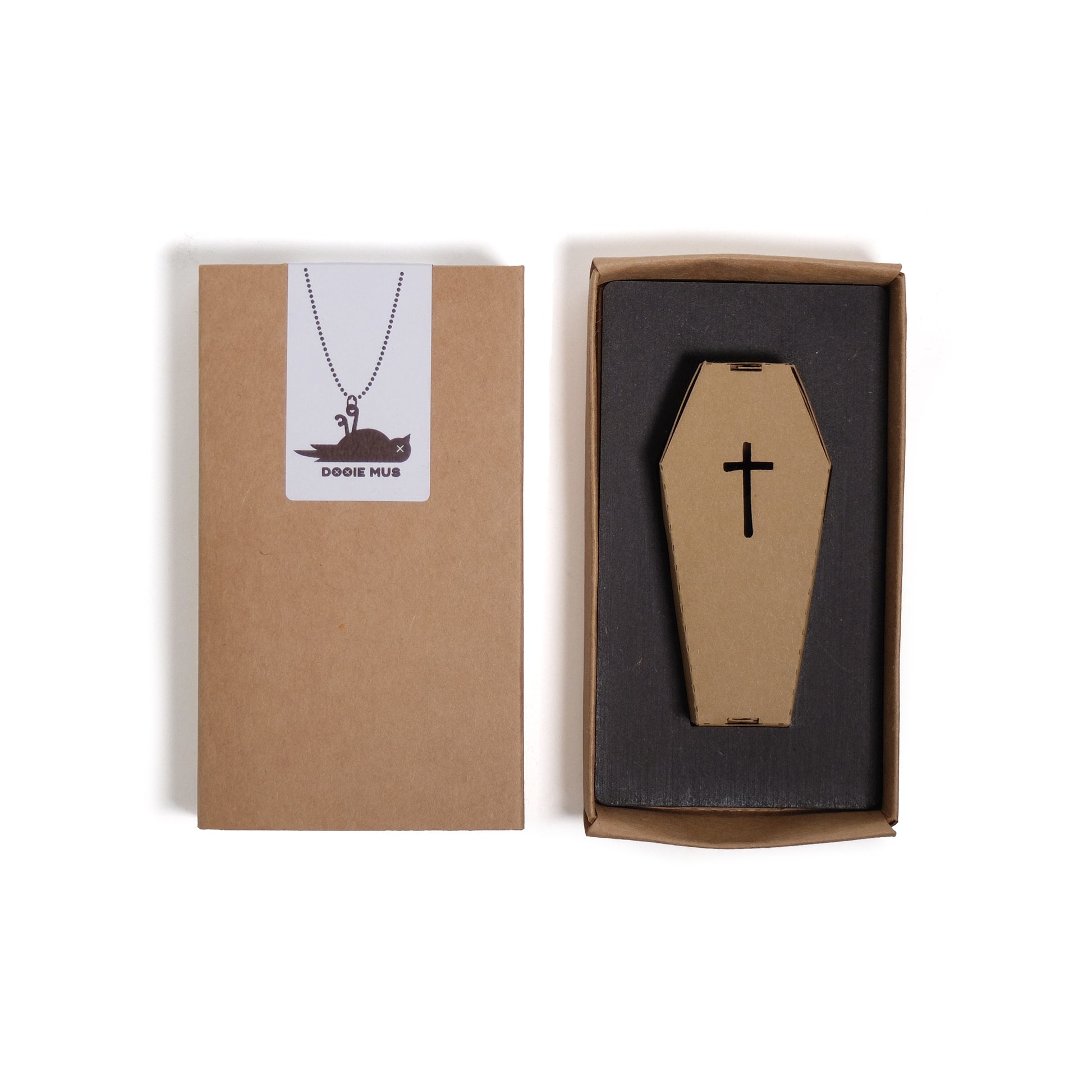 Dooie Mus Ketting RVS│bovenaanzicht verapkking 