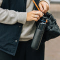 Dopper Insulated Small Blazing Black│Thermosfles 350ml zwart│art. 2059│met carrier aan tas